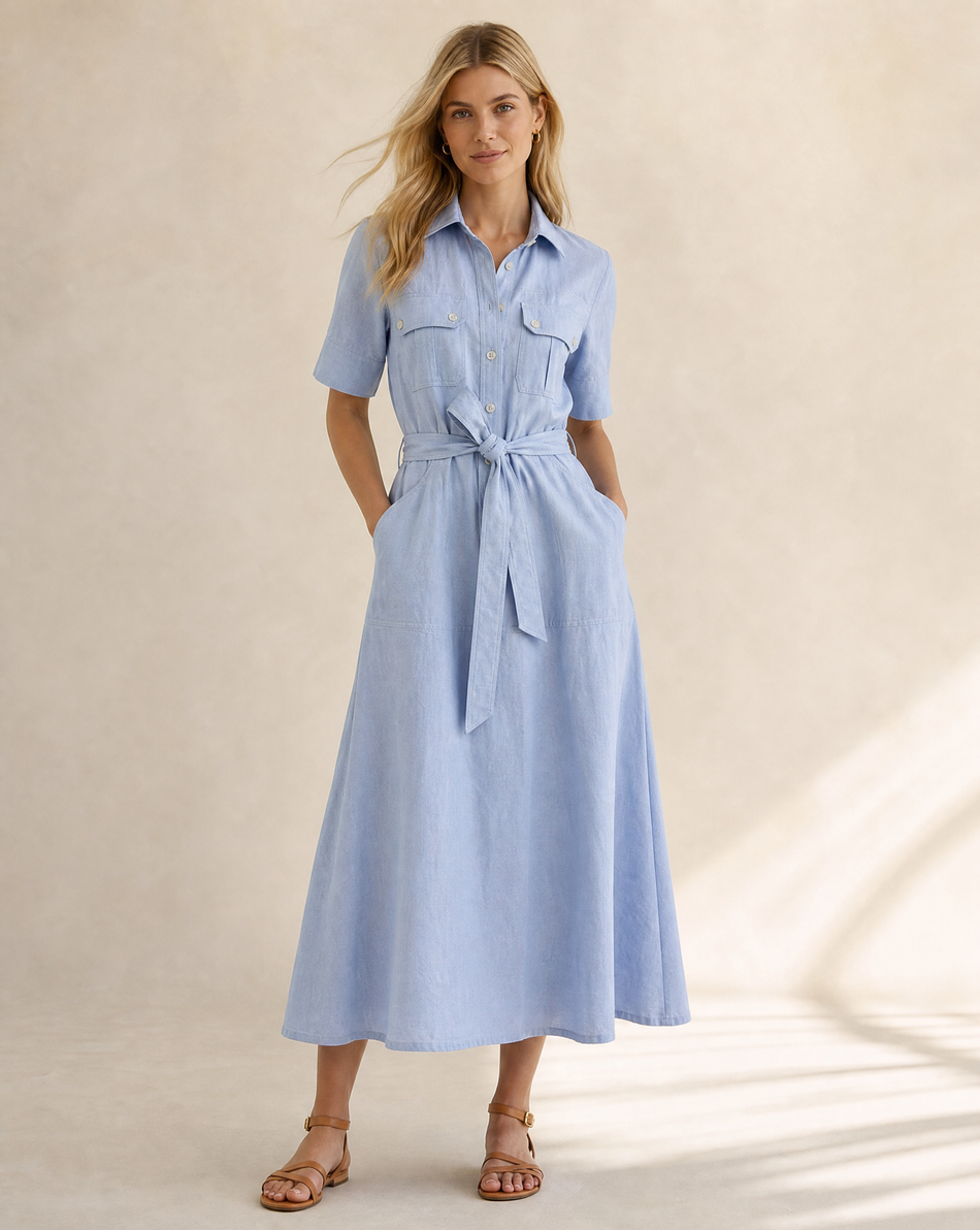 Oxford Cotton Dress