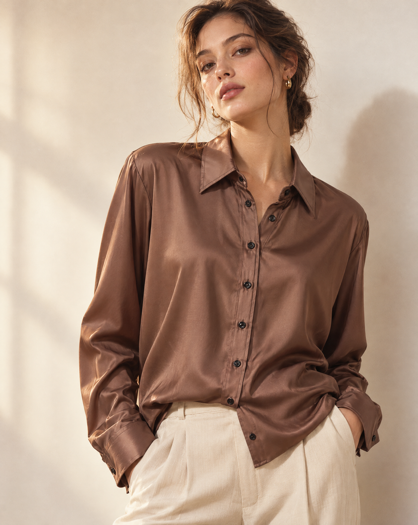 Mulberry Silk Batwing Blouse