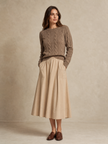 Vilma Midi Skirt - Beige