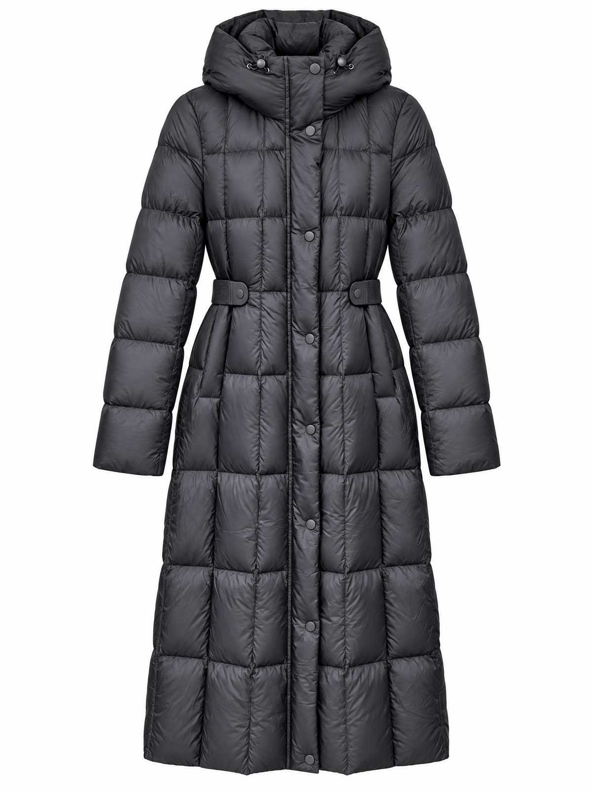 Down Elegant Down Coat - Black