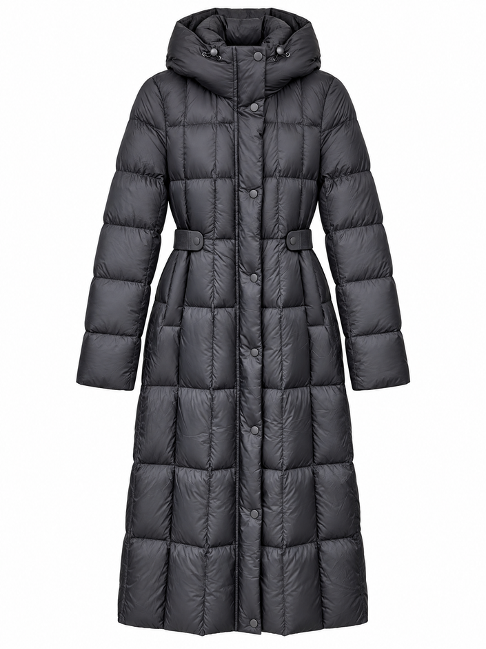 Down Elegant Down Coat - Black