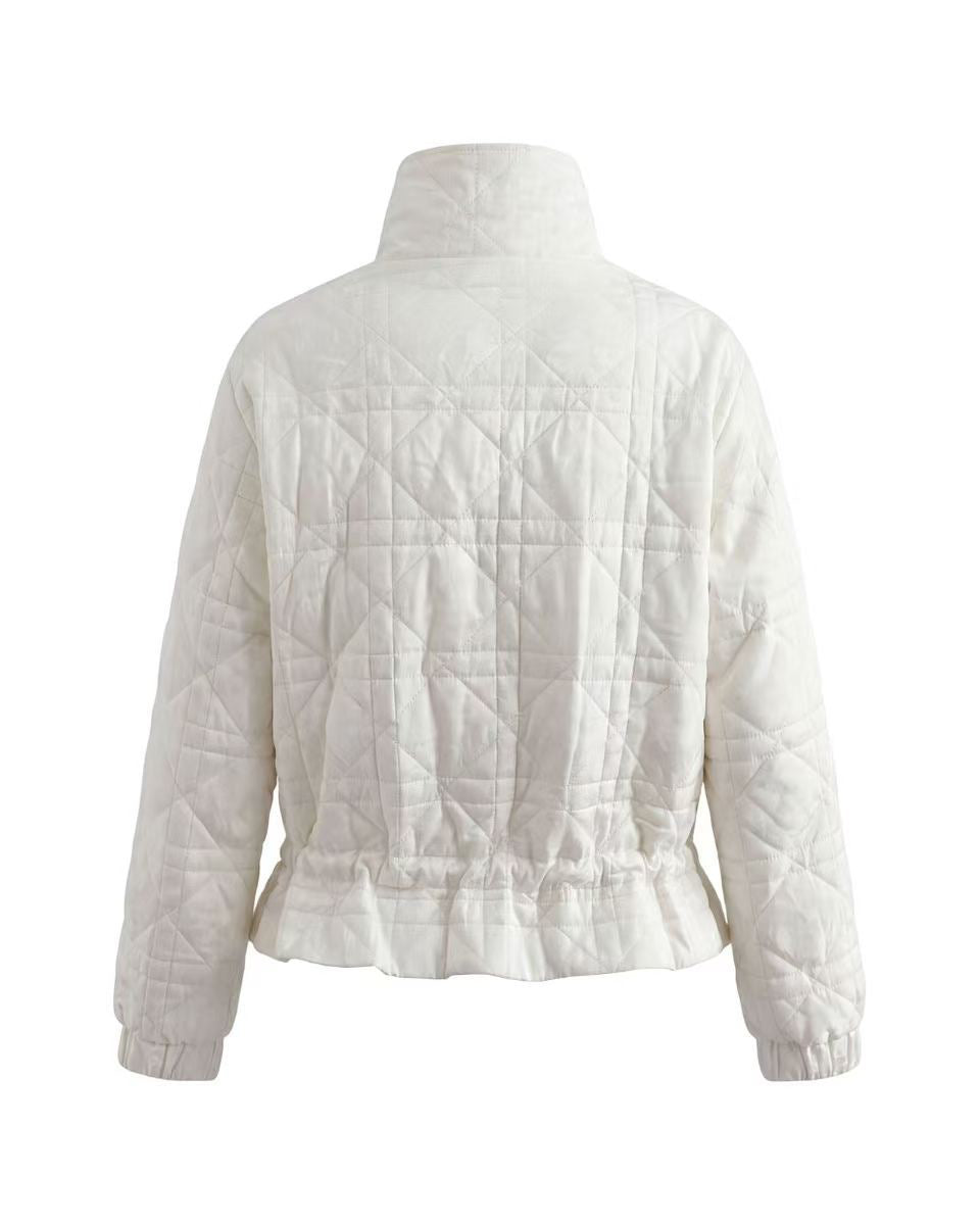 Elegant Viscose Jacket - Ivory