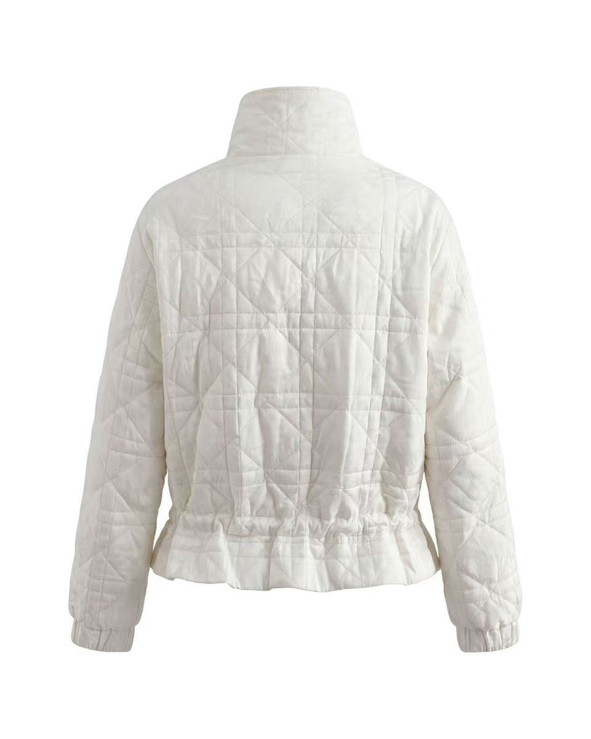 Elegant Viscose Jacket - Ivory