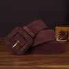 Leather Waist Belt - Suede Brown