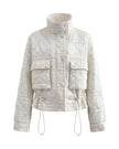 Elegant Viscose Jacket - Ivory