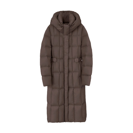 Down Elegant Down Coat - Brown