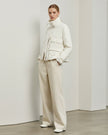 Elegant Viscose Jacket - Ivory