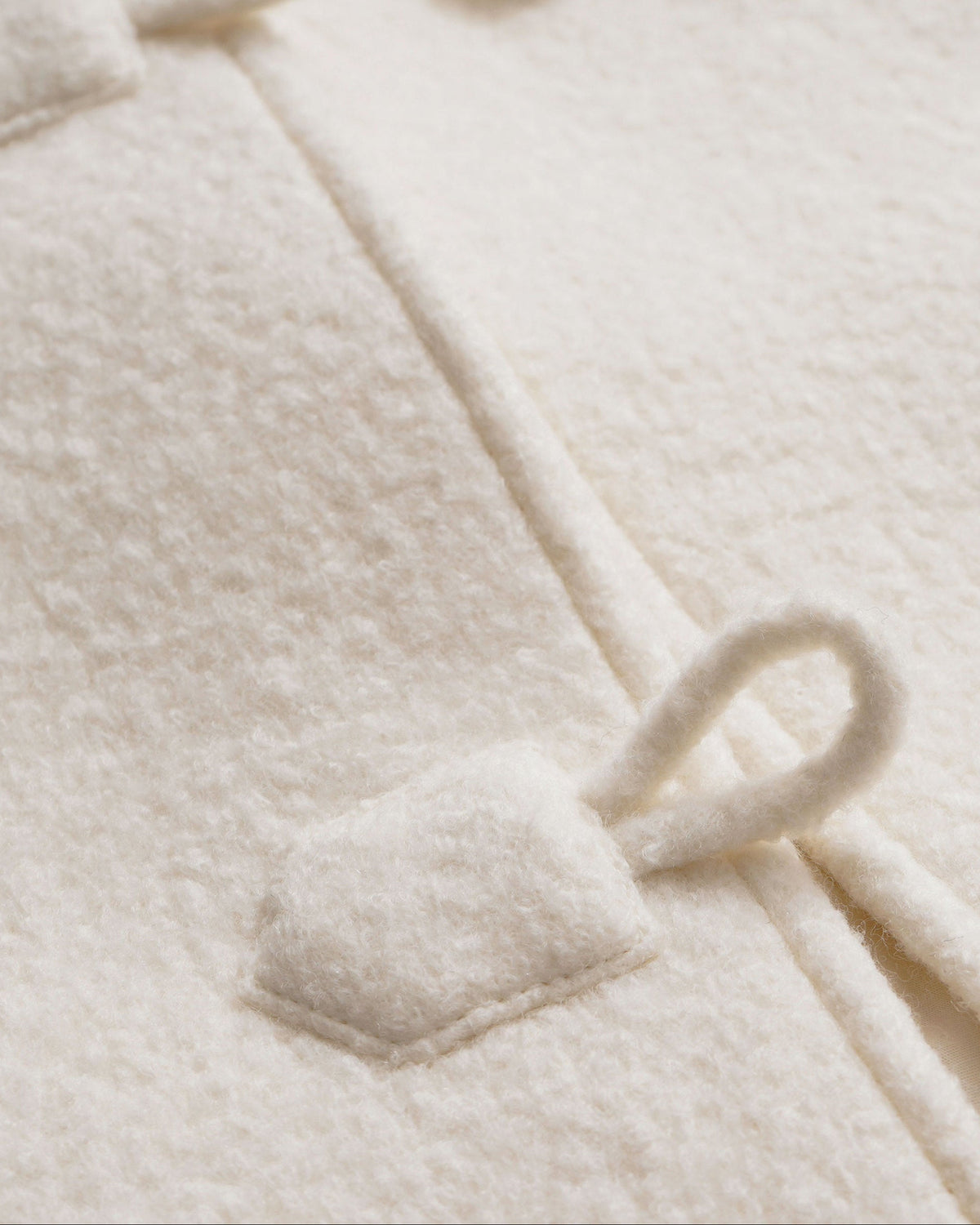 100% Wool Coat - Ivory