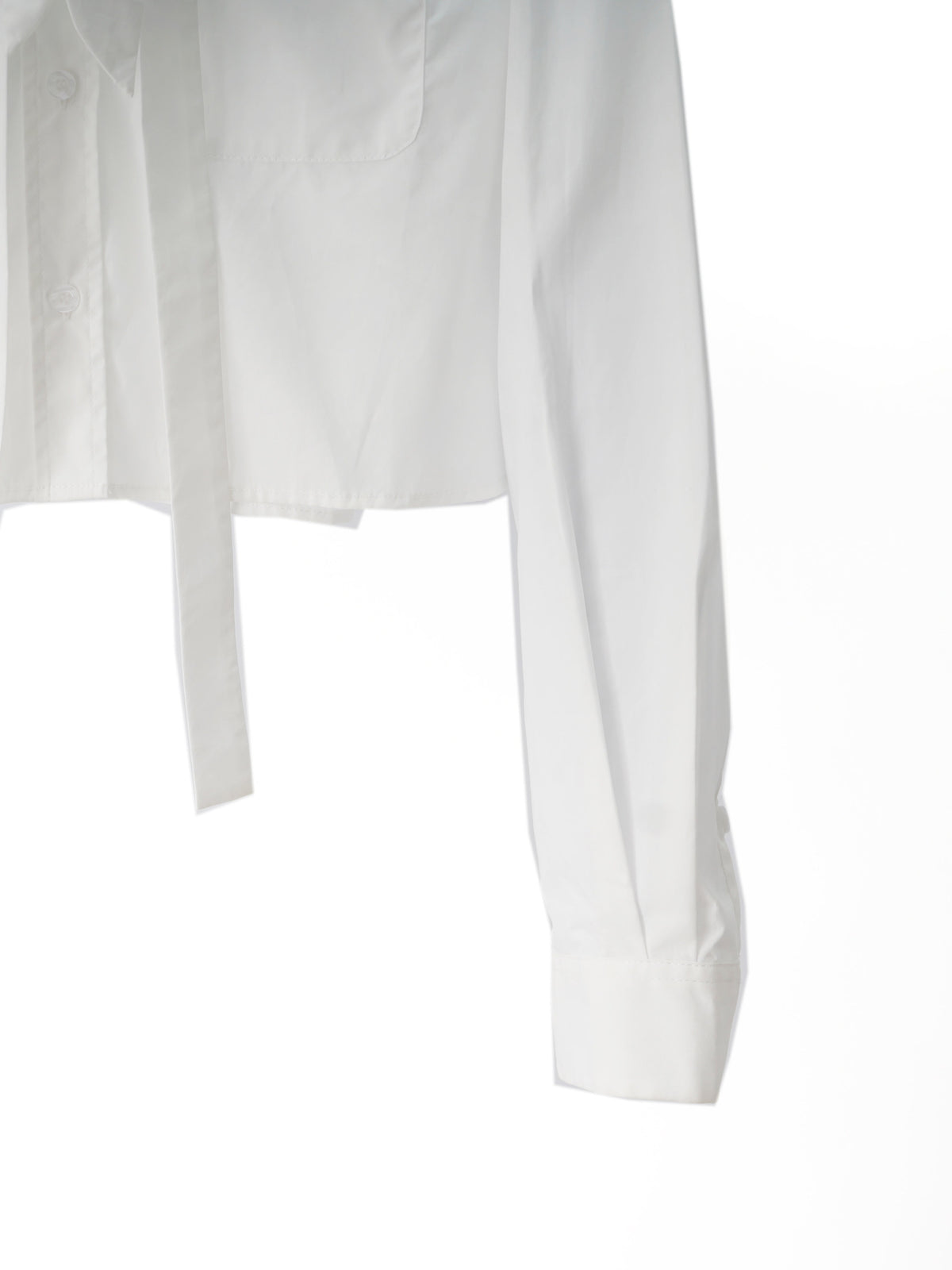Cotton Shirt with Tie & Bow
