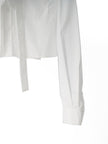 Cotton Shirt with Tie & Bow
