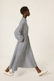 Strip Poplin Shirt Dress