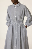 Strip Poplin Shirt Dress