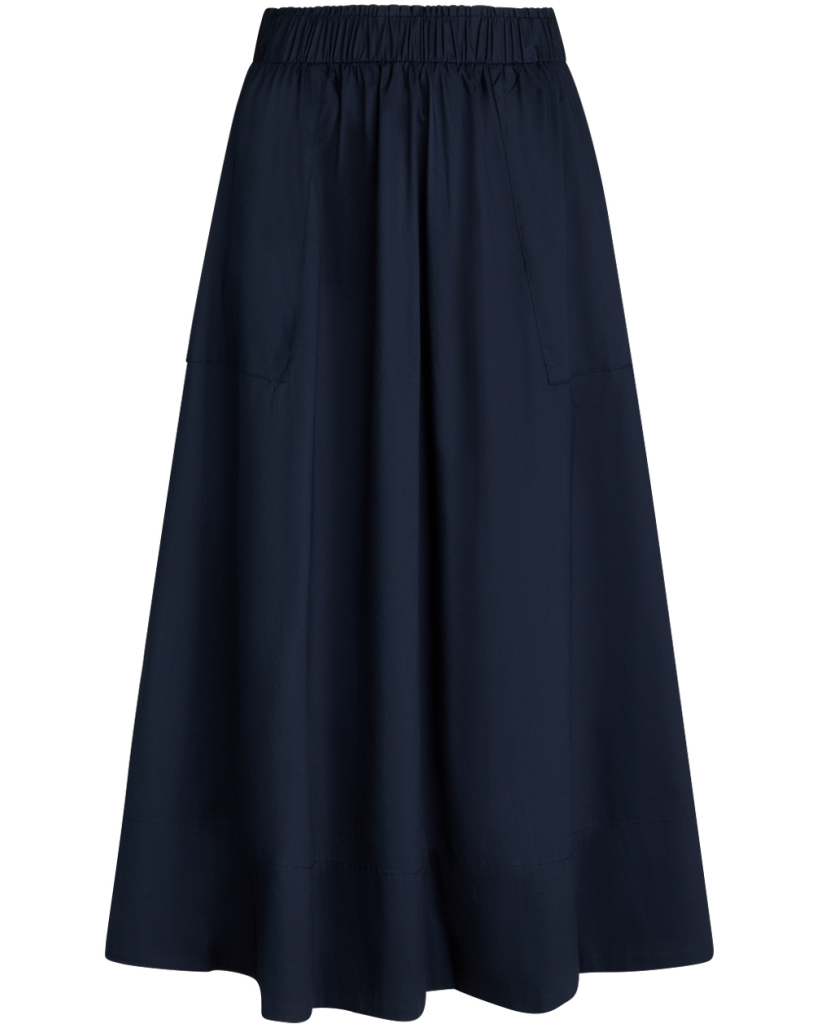 Vilma Midi Skirt - Navy