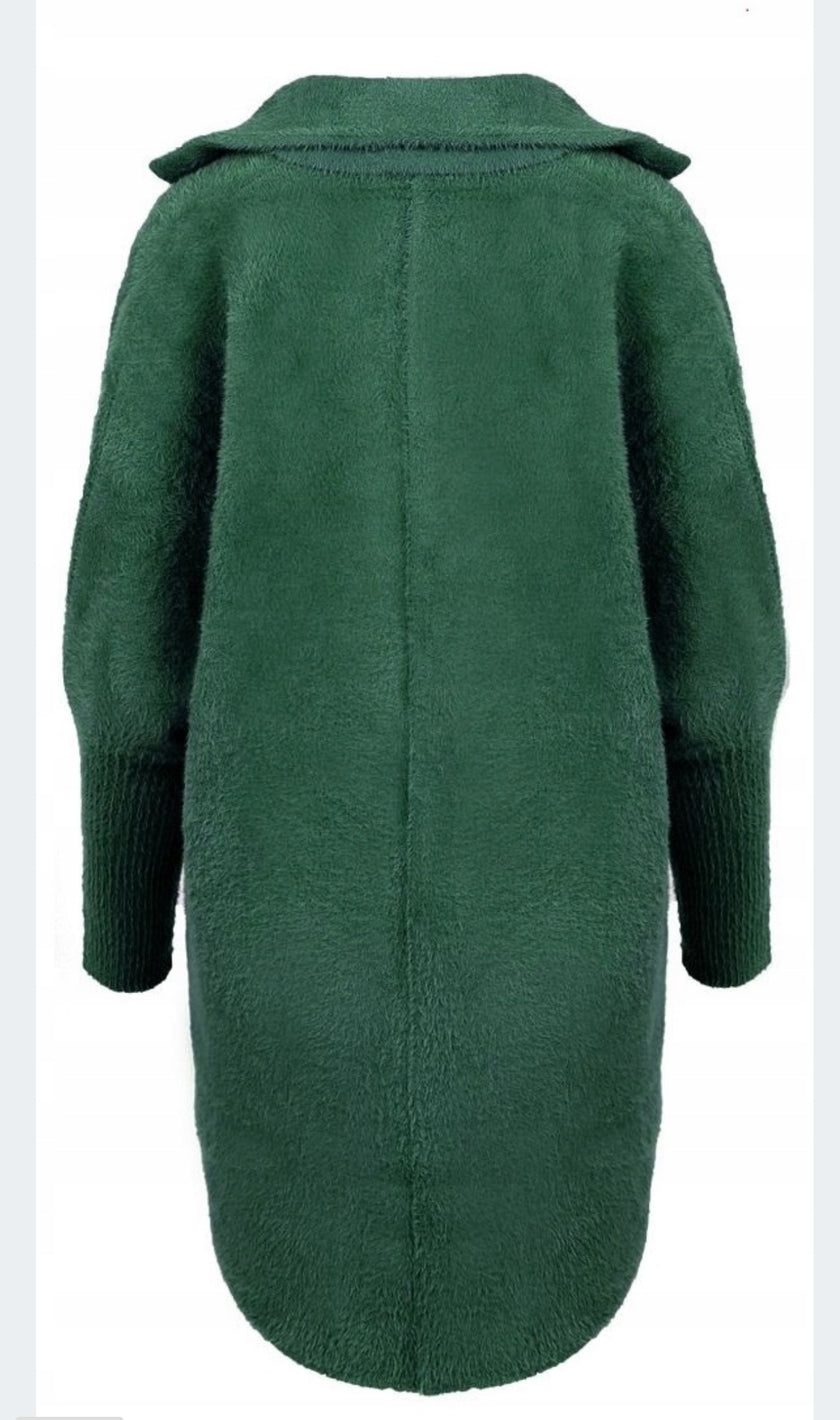 Alpaca Cardigan Green