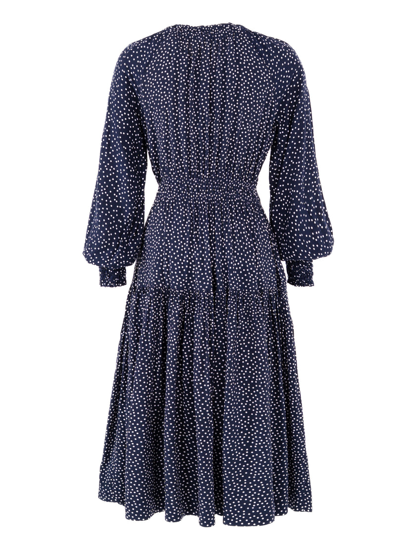 Ecovero Polka-Dot Midi Dress