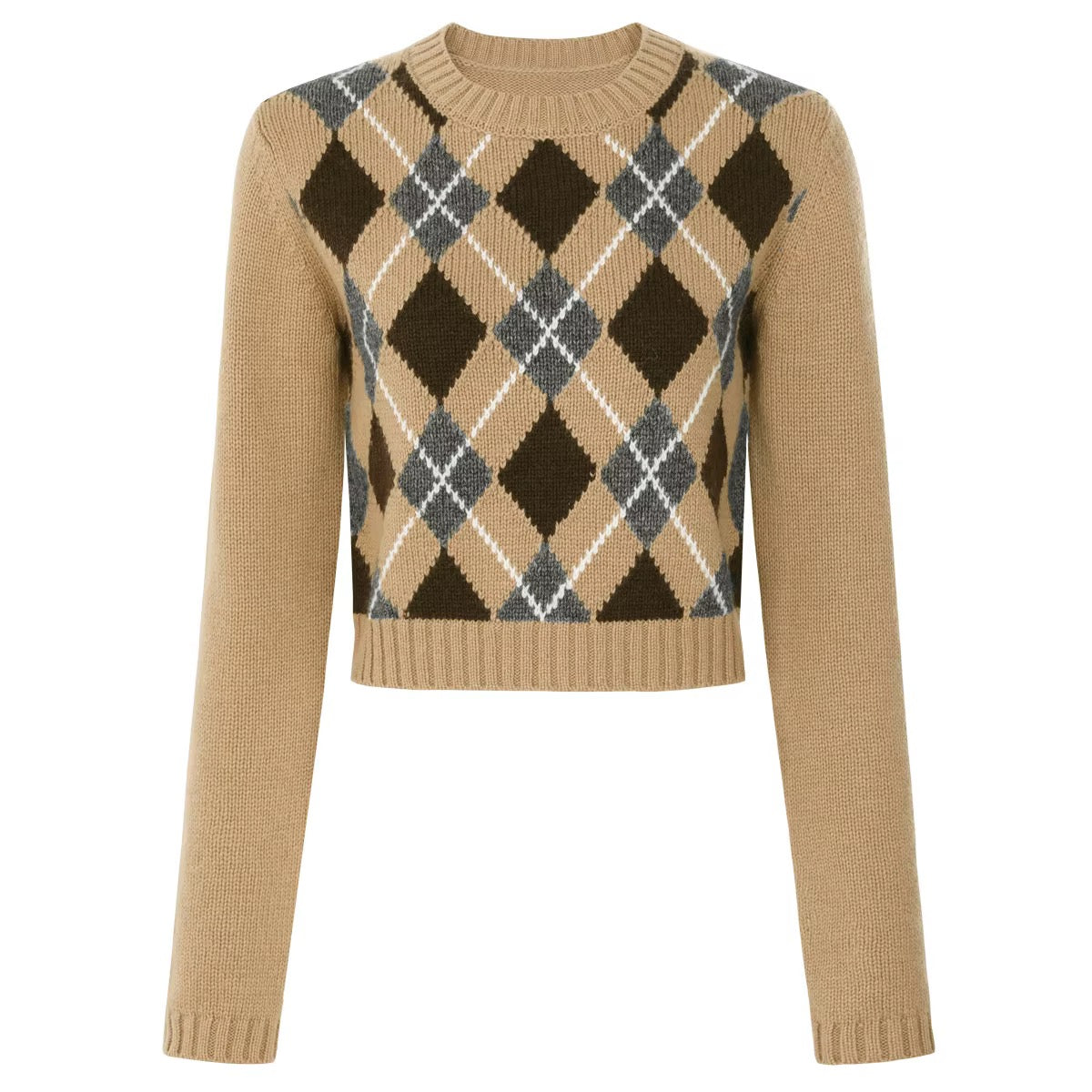 Wool-blend Cropped Sweater