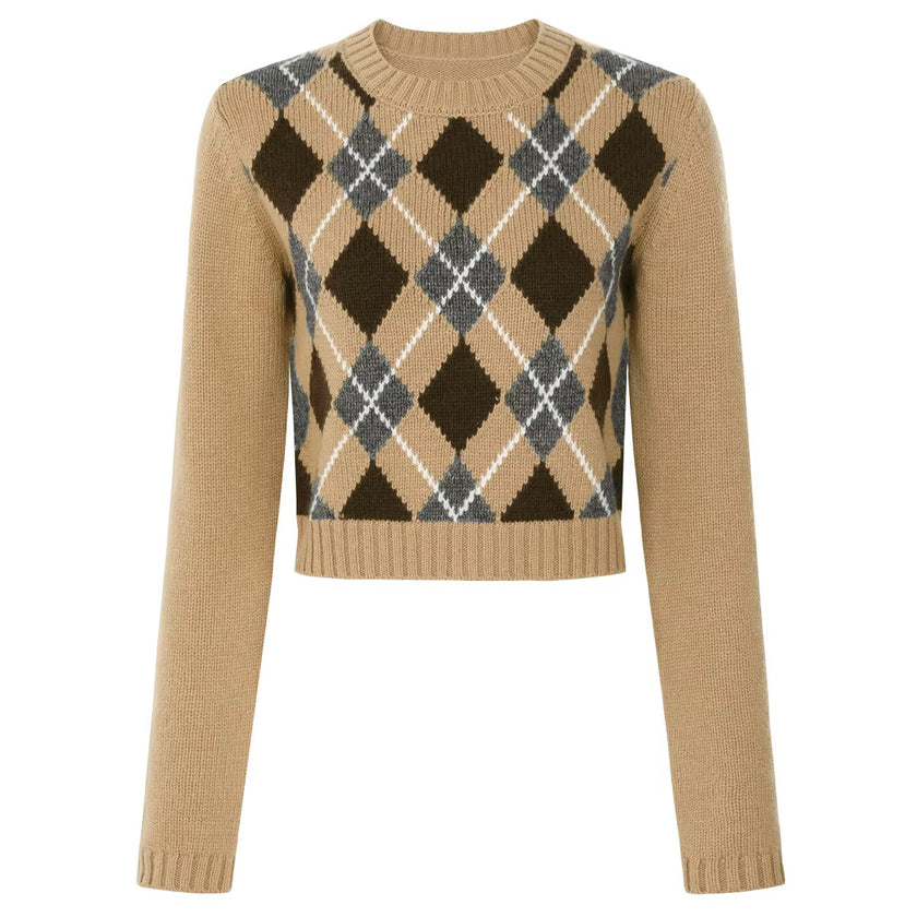 Wool-blend Cropped Sweater