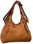 Soft Curve Hobo Bag -  Brown