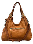 Soft Curve Hobo Bag -  Brown