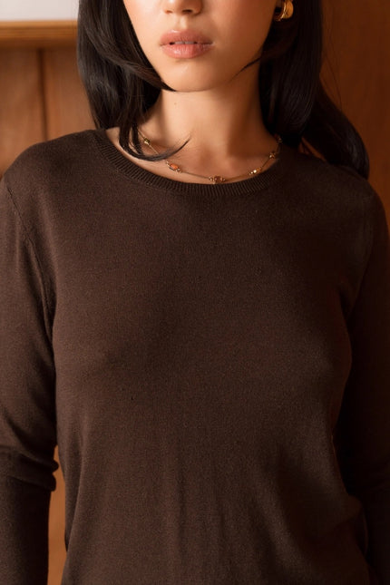 Silk & Cashmere Crew Neck Sweater