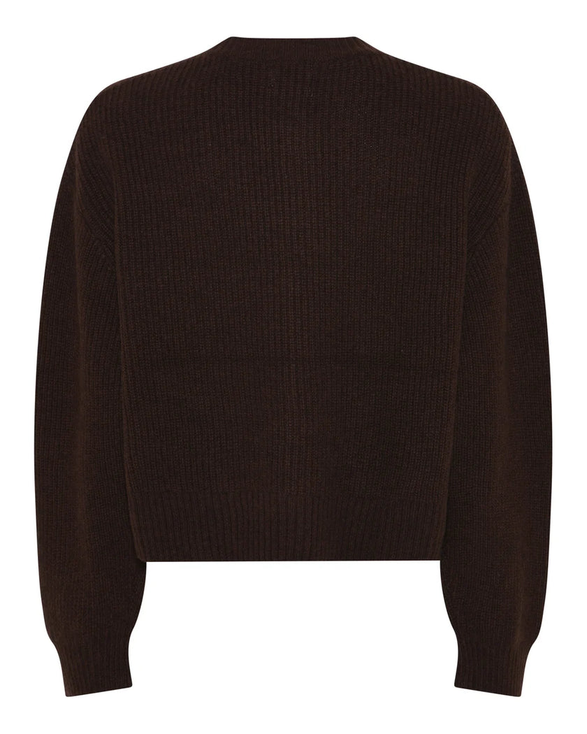 Sisse Cardigan - Dark Brown