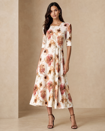 Viscose Jersey Midi Dress