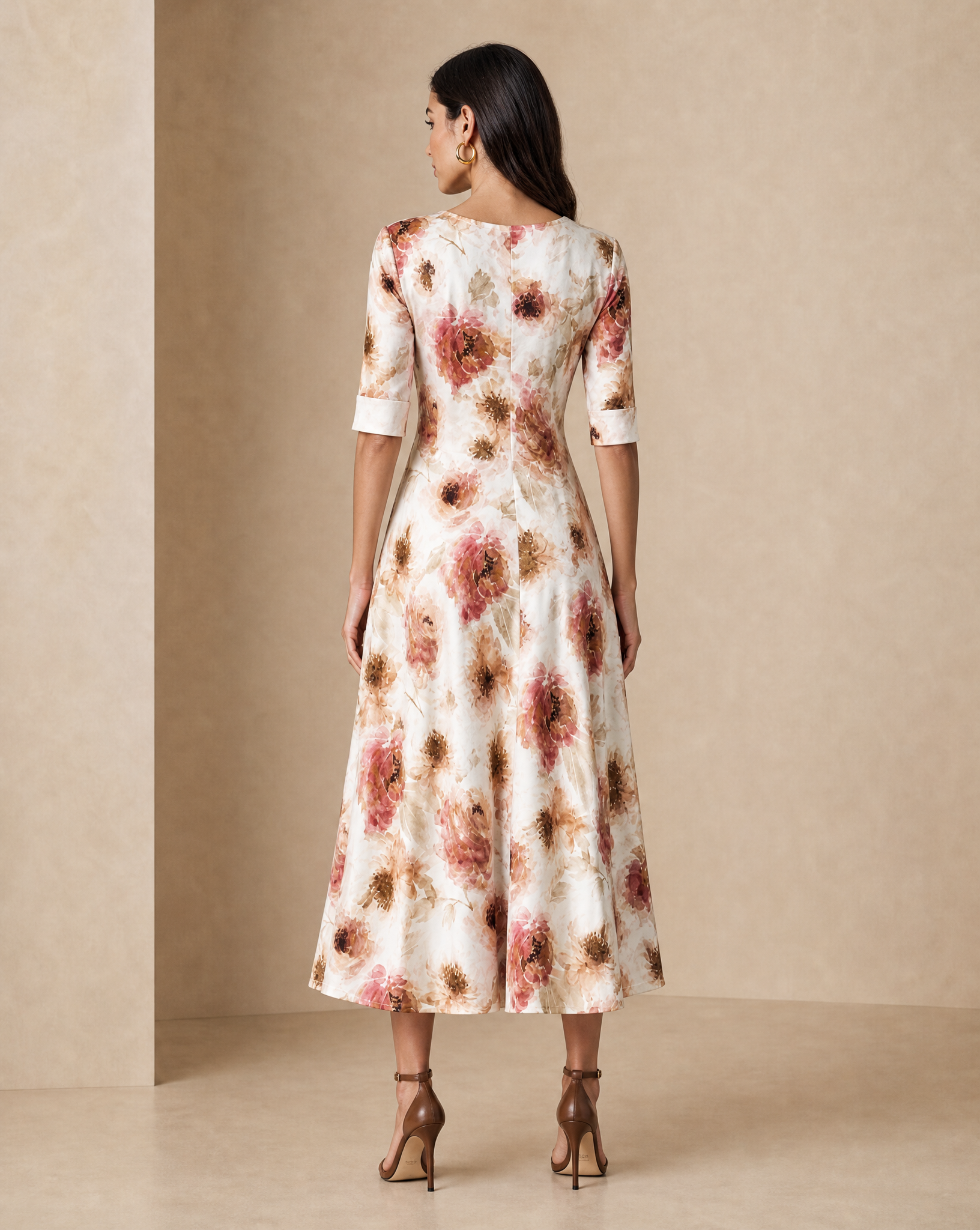 Viscose Jersey Midi Dress
