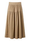 Poplin Cotton Midi Skirt