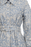 Cotton Embroidery Shirtdress - Sky Blue