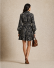 Cotton Embroidery Shirtdress - Navy Blue