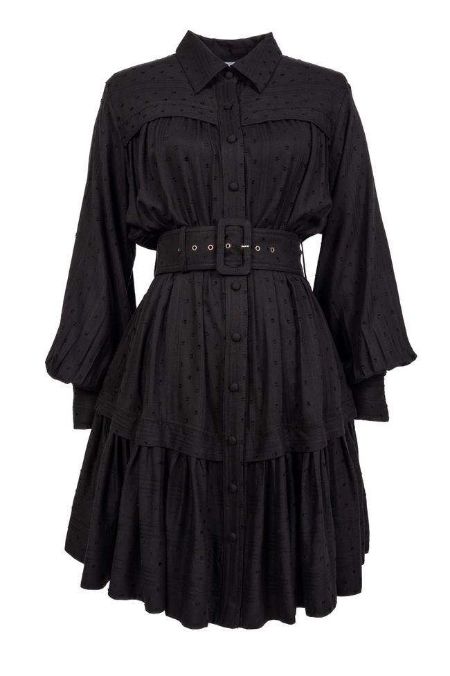 Rosé-Noir Mini Dress