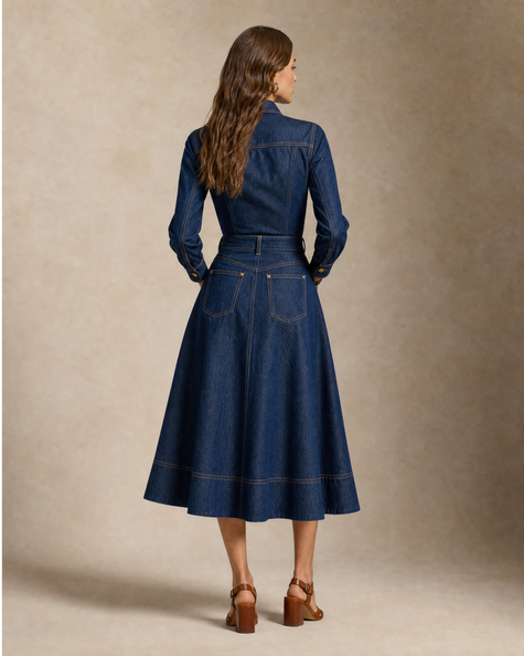 Denim Midi Dress