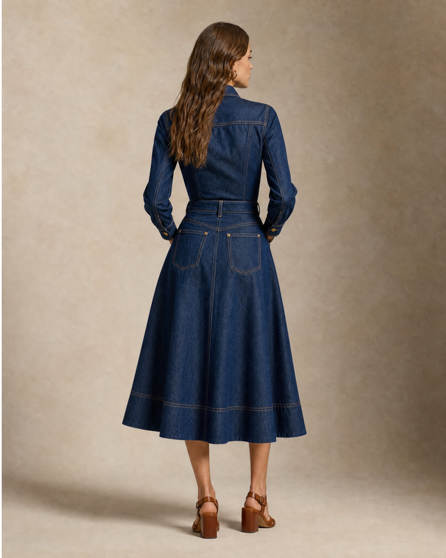 Denim Midi Dress
