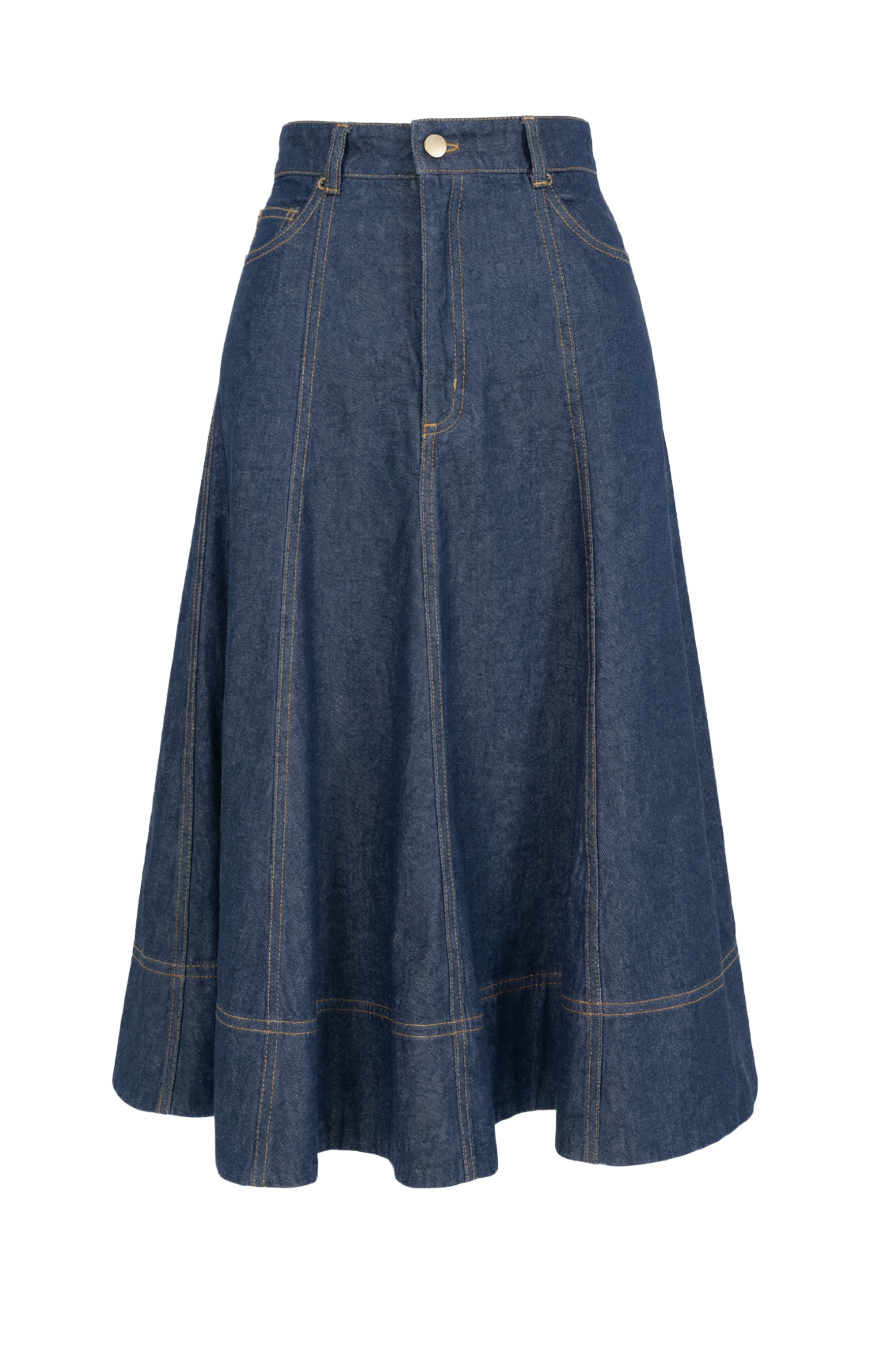 Denim Midi Skirt