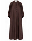 Vilma-Louise Shirt Dress - Dark Brown