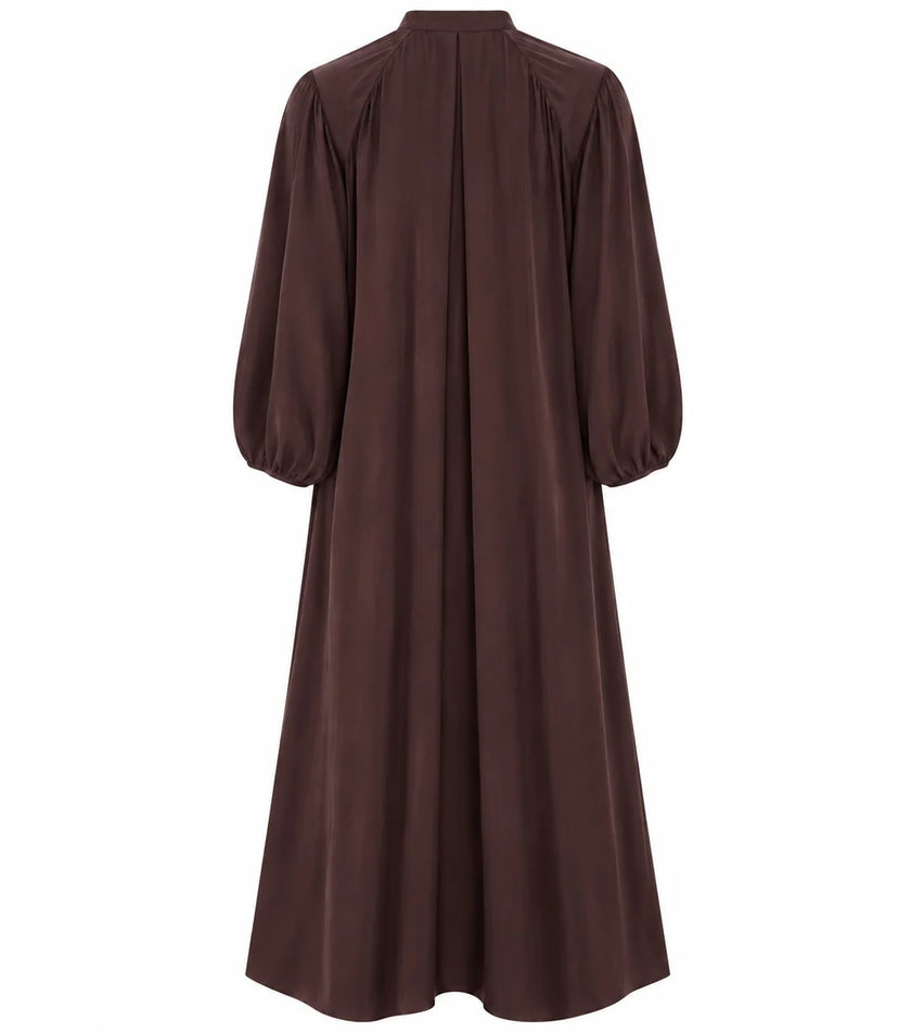 Vilma-Louise Shirt Dress - Dark Brown