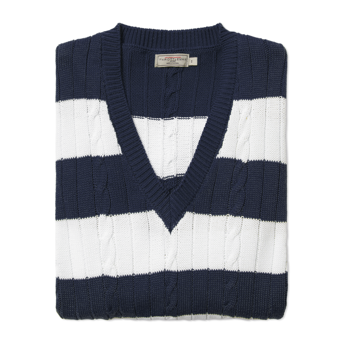 Striped knit sweater