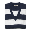 Striped knit sweater