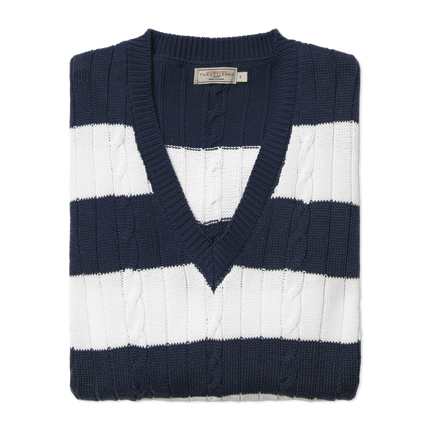 Striped knit sweater