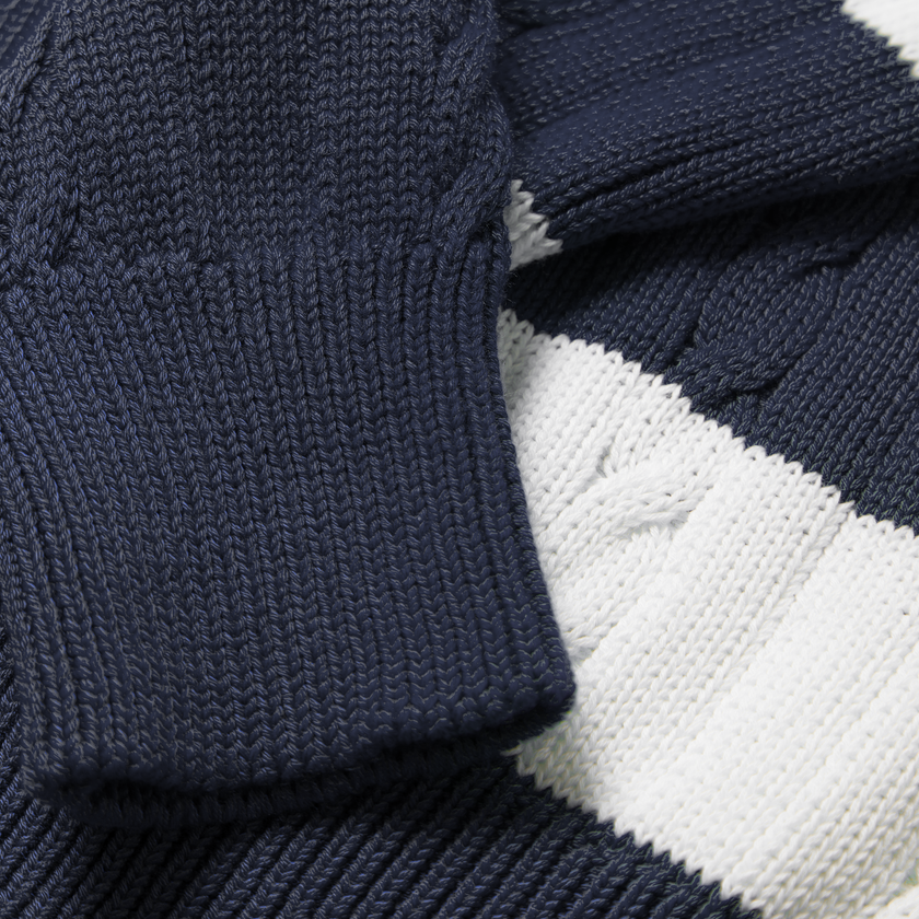 Striped knit sweater