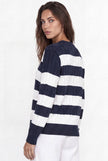 Striped knit sweater