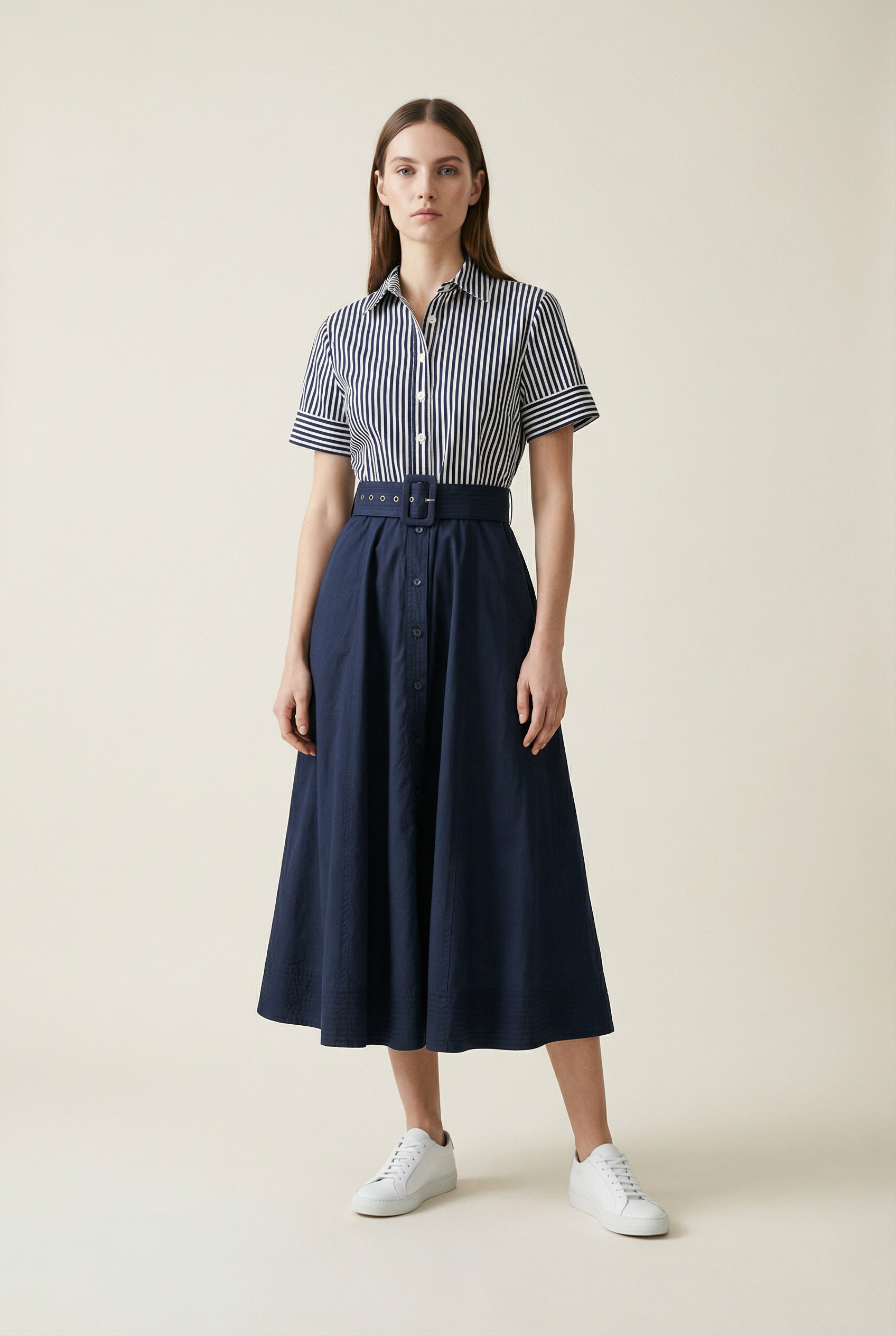 Color Block Midi Dress