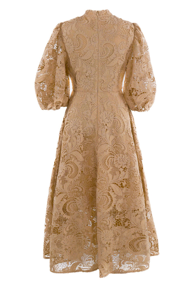 Lace Maxi Dress - Sand