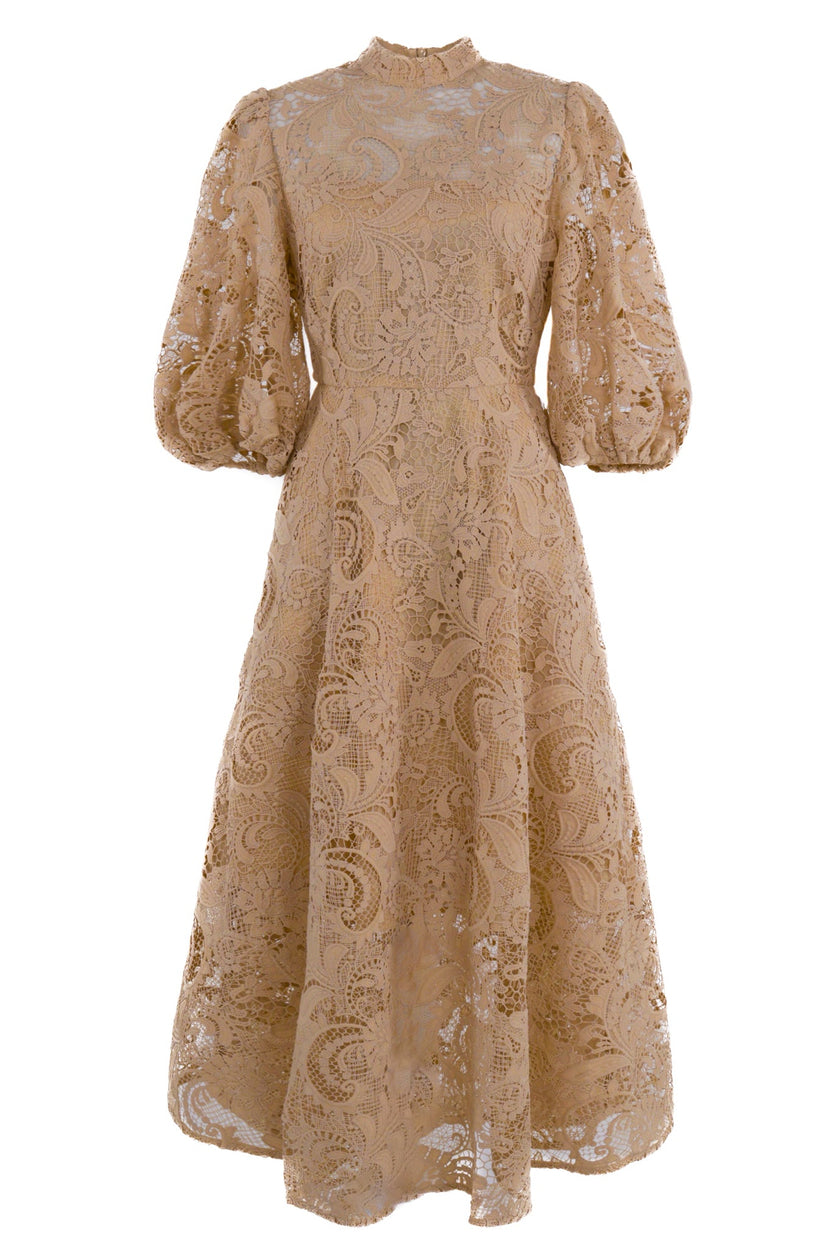 Lace Maxi Dress - Sand